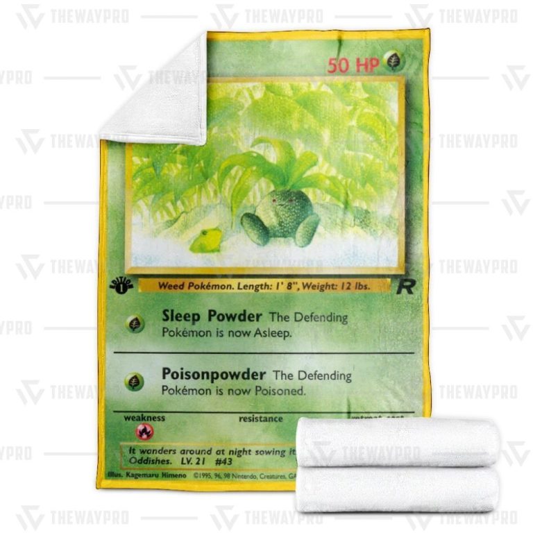 Pokemon-Oddish-1St-Edition-Blanket-2