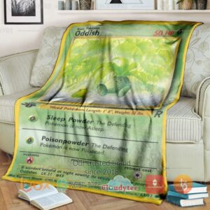 Pokemon Oddish 1St Edition Blanket 2