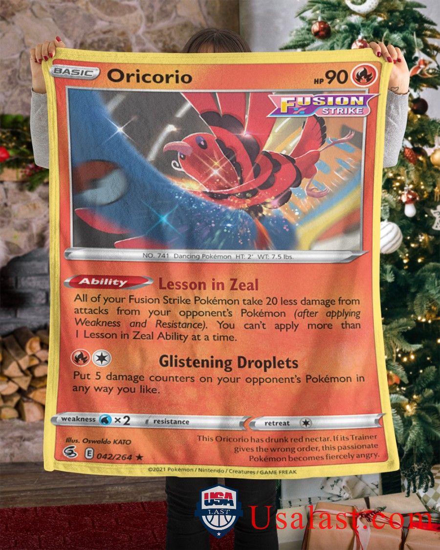 Pokemon Oricorio Fusion Strike Blanket Pokemon Oricorio Fusion Strike Blanket