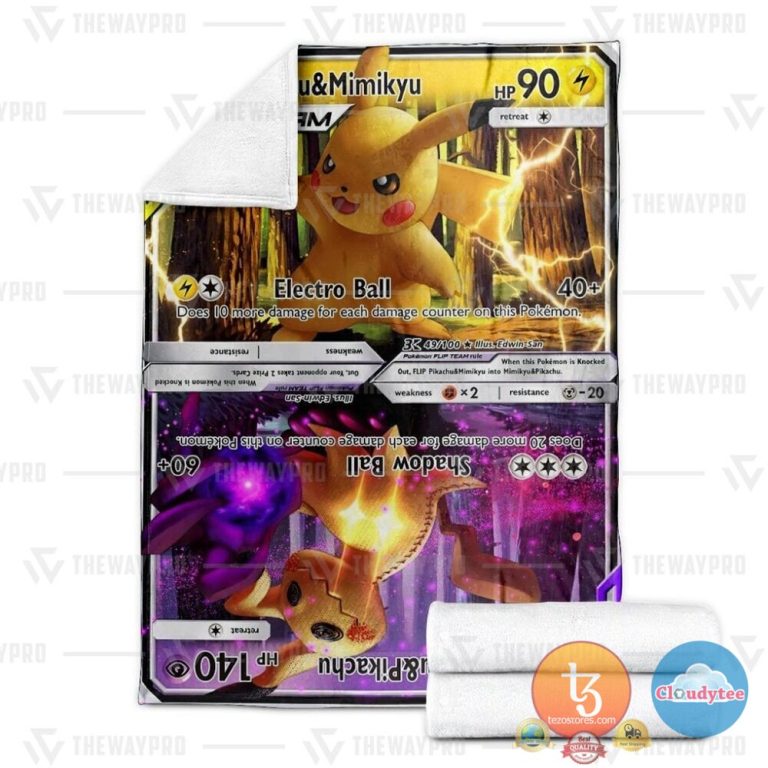 Pokemon-Pikachu-And-Mimikyu-Flip-Team-Blanket-2