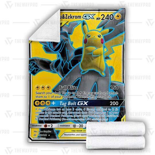 Pokemon-Pikachu-And-Zekron-Gx-Blanket-1