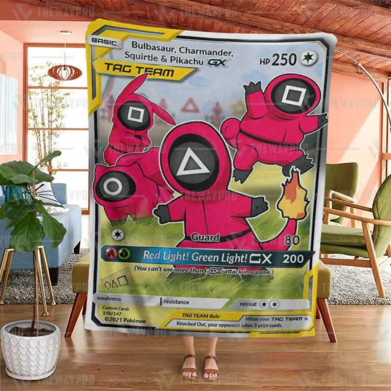 Pokemon-Pikachu-Charmander-Squirtle-And-Bulbasaur-Guardian-Tag-Team-Blanket-3