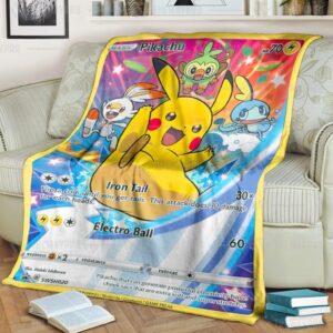 Pokemon Pikachu Sword And Shield Promos Blanket