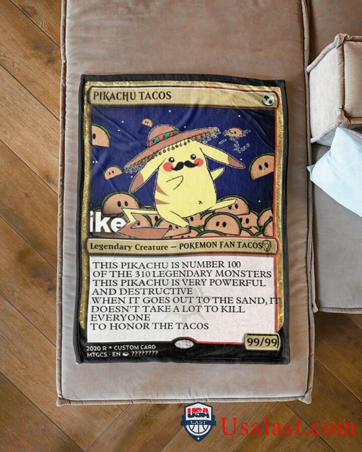 Pokemon-Pikachu-Tacos-Fleece-Blanket-3