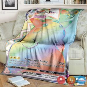 Pokemon Pikachu Vmax Rainbow Blanket