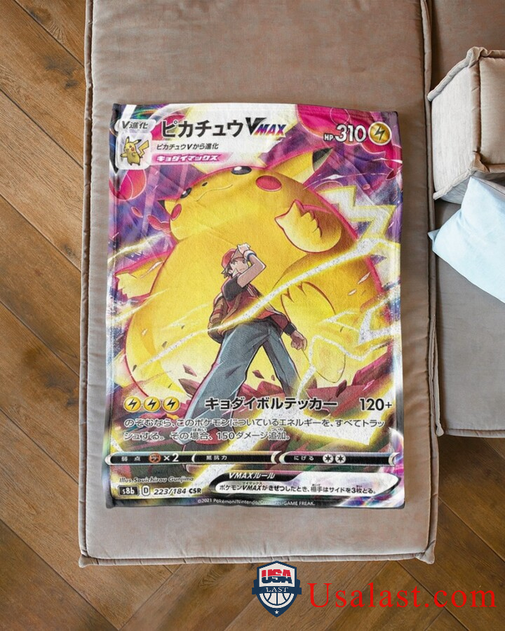 Pokemon-Pikachu-Vmax-With-Trainers-Fleece-Blanket-2