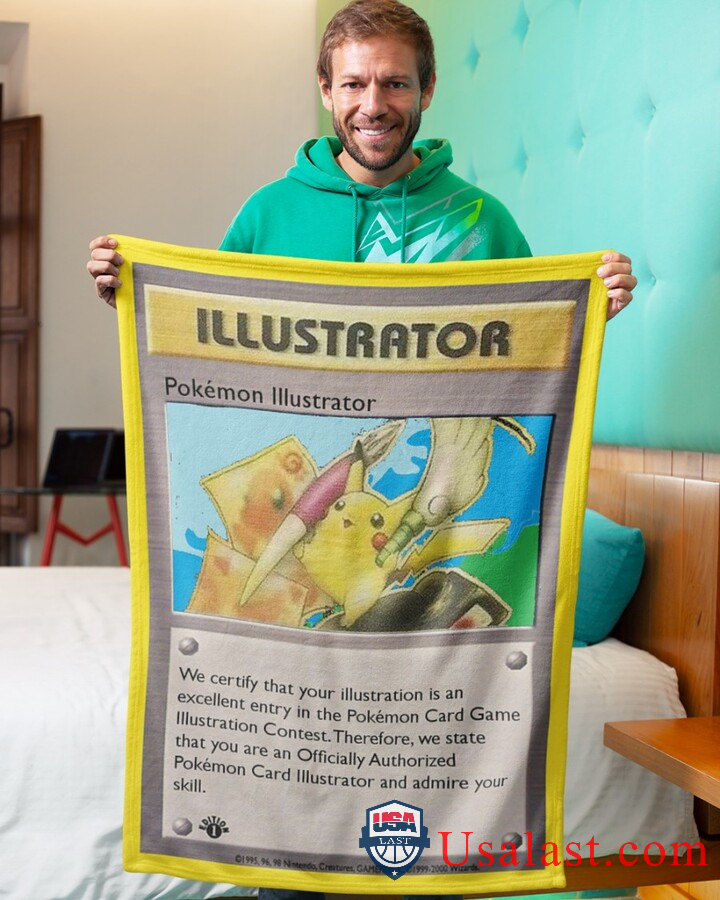 Pokemon-Pikchu-Illustrator-Fleece-Blanket-3
