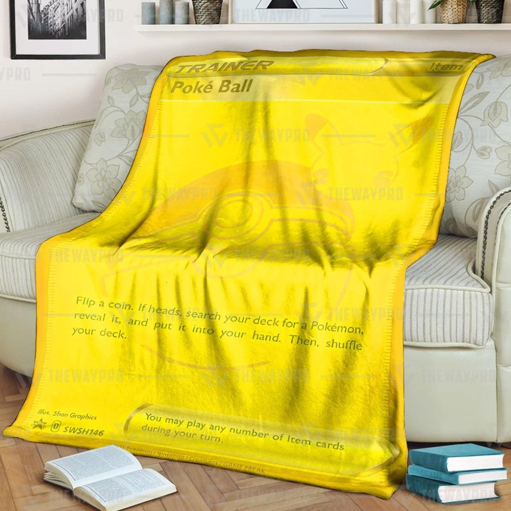 Pokemon Poke Ball Sword And Shield Trainer Blanket Pokemon Poke Ball Sword And Shield Trainer Blanket