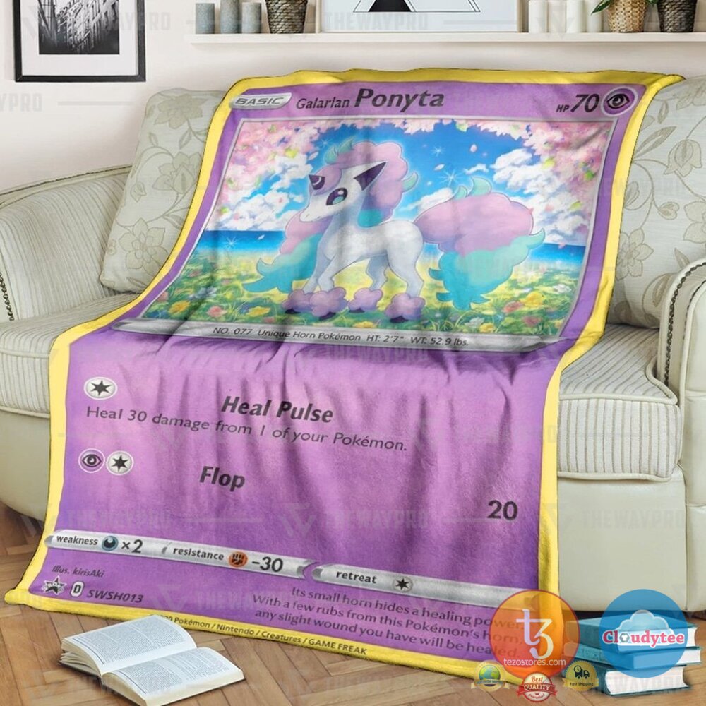 Pokemon Ponyta Blanket Pokemon Ponyta Blanket