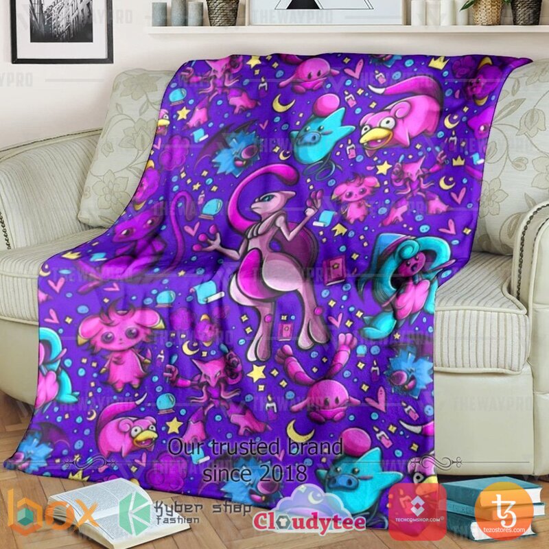 Pokemon Psychic Version 2 Featuring Mewtwo Blanket Pokemon Psychic Version 2 Featuring Mewtwo Blanket