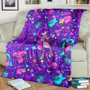 Pokemon Psychic Version 2 Featuring Mewtwo Soft Blanket