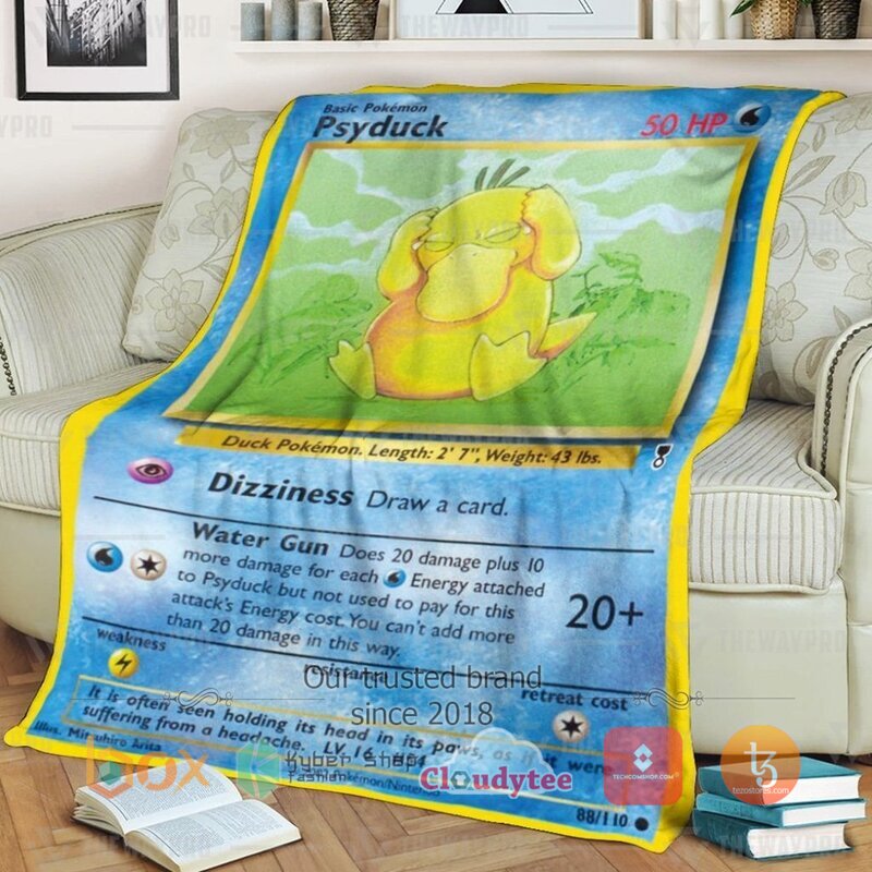 Pokemon Psyduck Blanket 3 Pokemon Psyduck Blanket 3