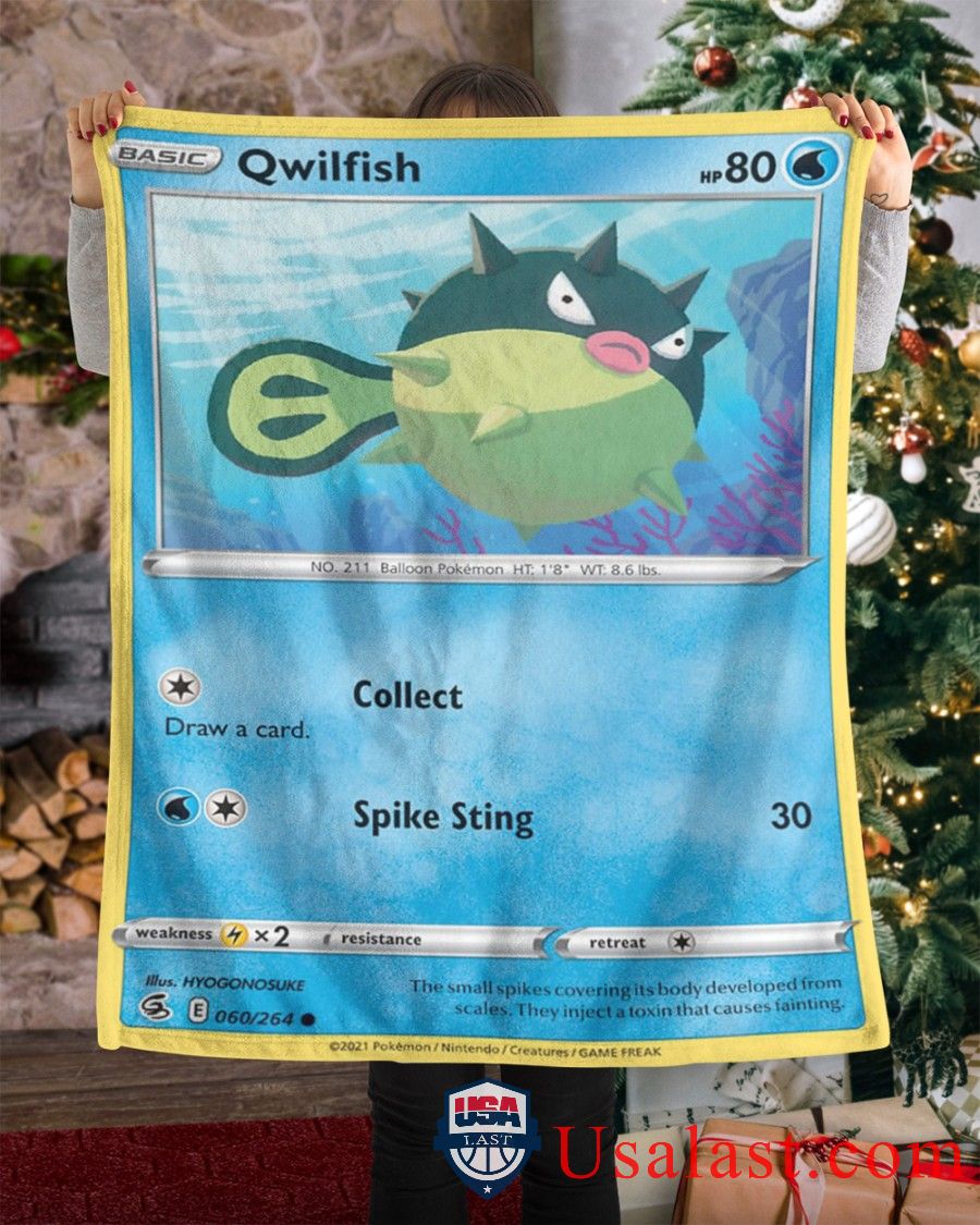 Pokemon Qwilfish Fusion Strike Blanket Pokemon Qwilfish Fusion Strike Blanket