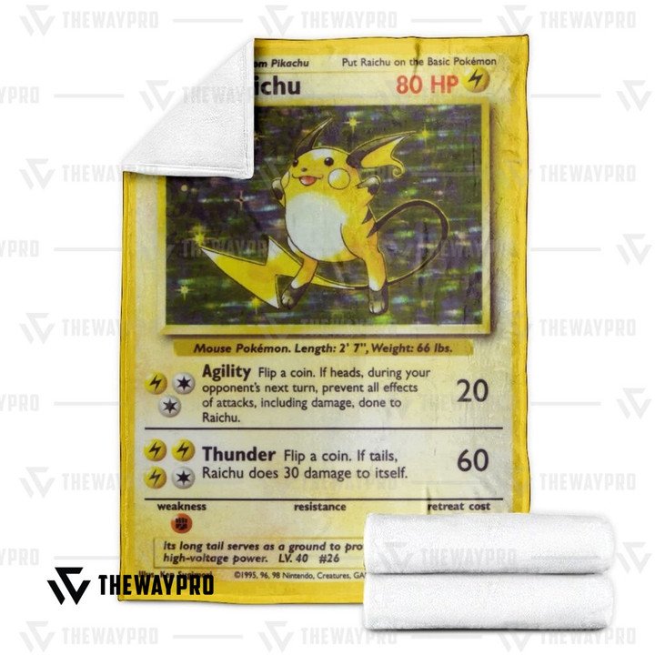 Pokemon-Raichu-Base-Set-Bedding-Set-And-Quilt-Blanket-2