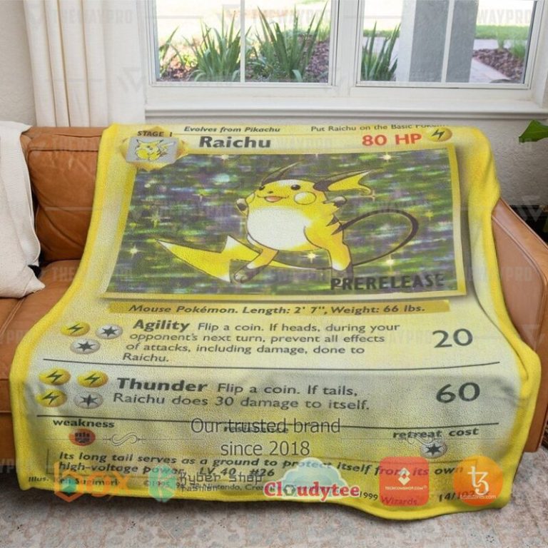 Pokemon-Raichu-Card-Blanket-3