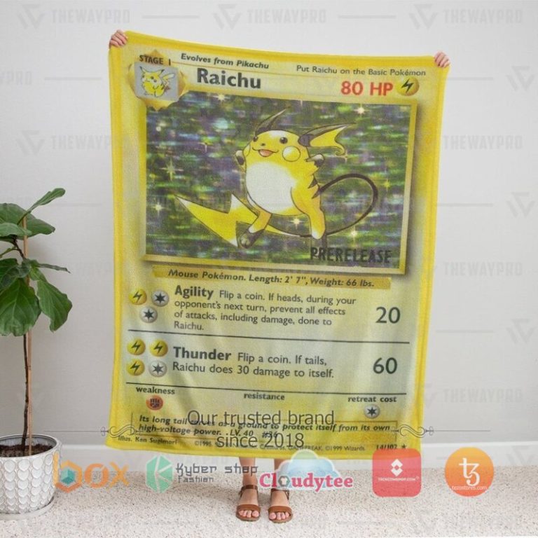 Pokemon-Raichu-Card-Blanket-4