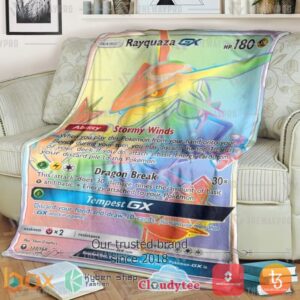 Pokemon Rayquaza Gx Celestial Storm Blanket 2
