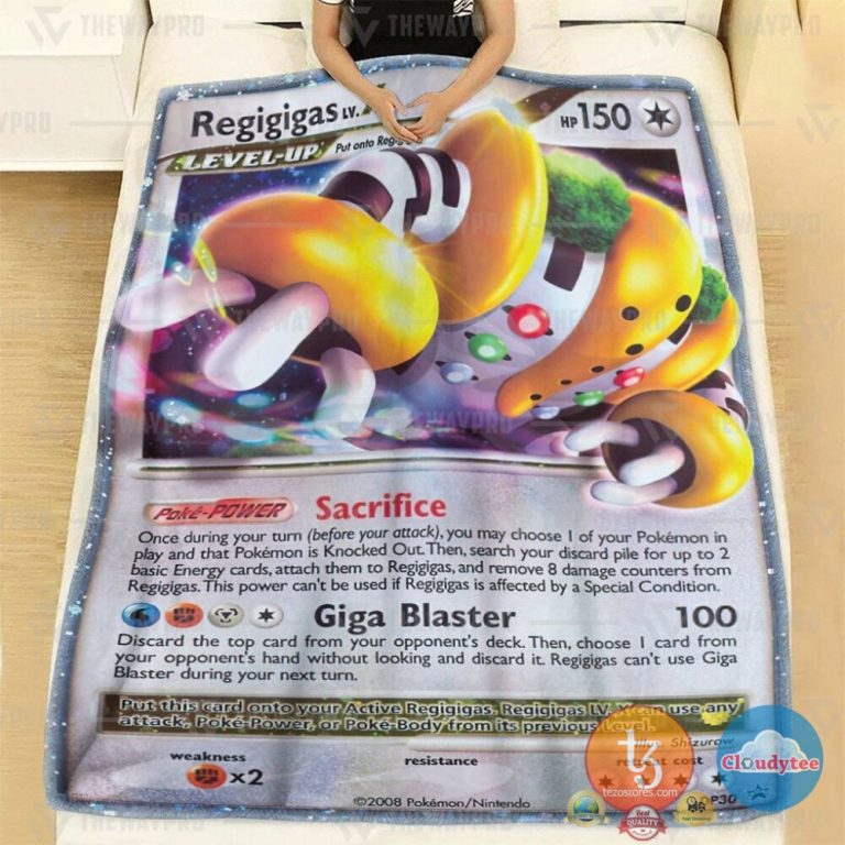 Pokemon-Regigigas-Lv.X-Diamond-And-Pearl-Promos-Blanket-2