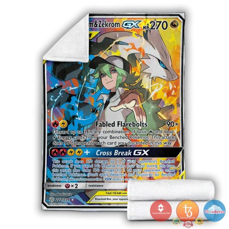 Pokemon-Reshiram-And-Zekrom-Gx-Cosmic-Eclipse-Blanket-2