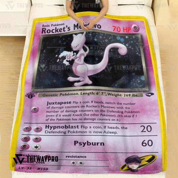 Pokemon-RocketS-Mewtwo-Bedding-Set-And-Quilt-Blanket-1