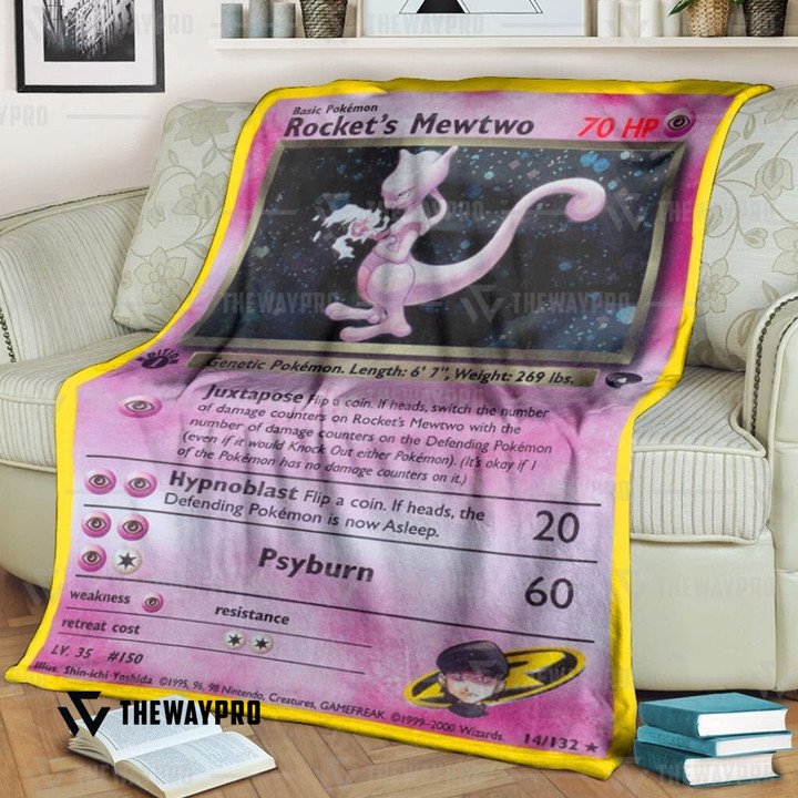 Pokemon Rockets Mewtwo Bedding Set And Quilt Blanket Pokemon Rockets Mewtwo Bedding Set And Quilt Blanket
