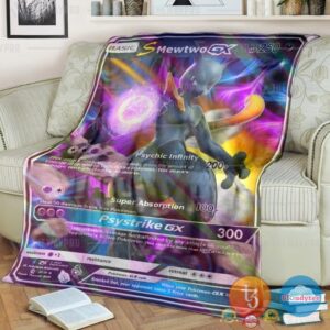 Pokemon S Mewtwo Gx Shadow Blanket
