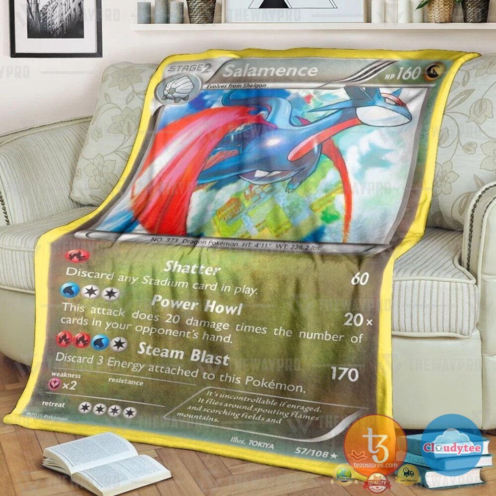 Pokemon Salamence Blanket 2 Pokemon Salamence Blanket 2