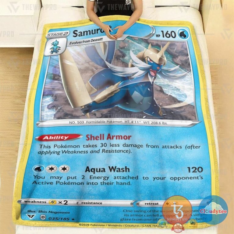 Pokemon-Samurott-Vivid-Voltage-Blanket-2