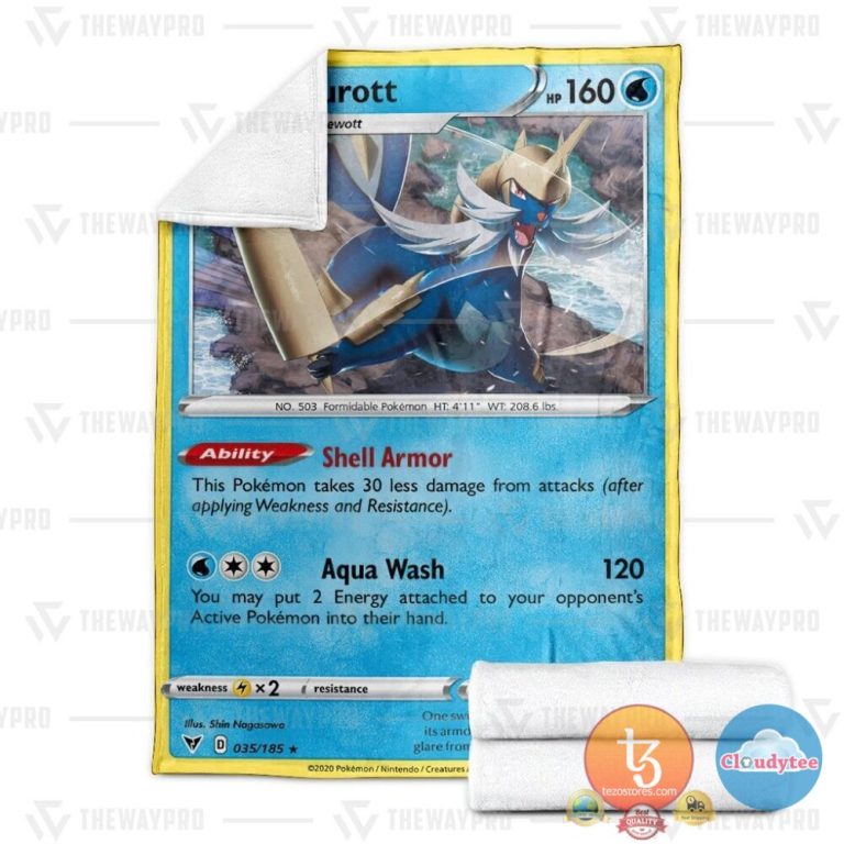 Pokemon-Samurott-Vivid-Voltage-Blanket-3