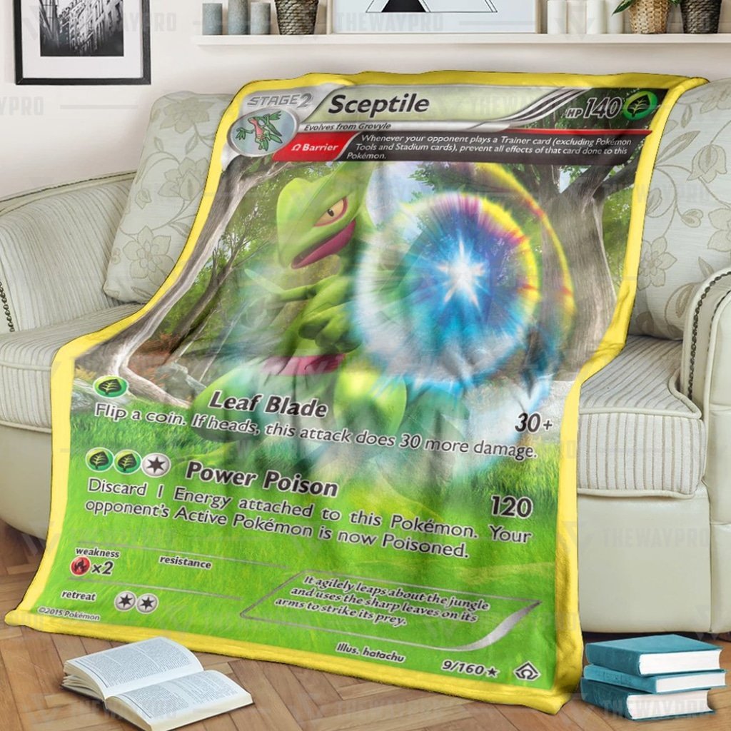 Pokemon Sceptile Primal Clash Blanket Pokemon Sceptile Primal Clash Blanket
