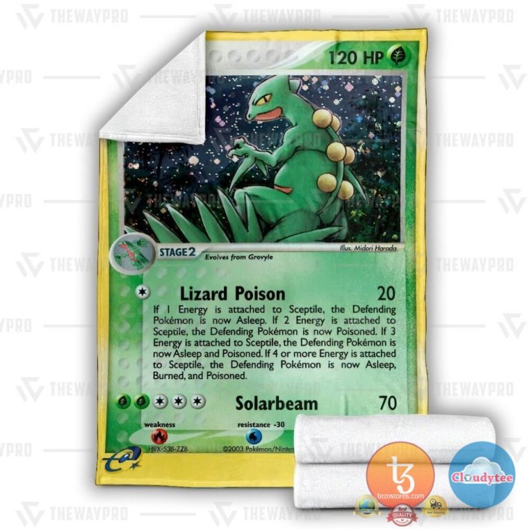 Pokemon-Sceptile-Ruby-And-Sapphire-Blanket-2