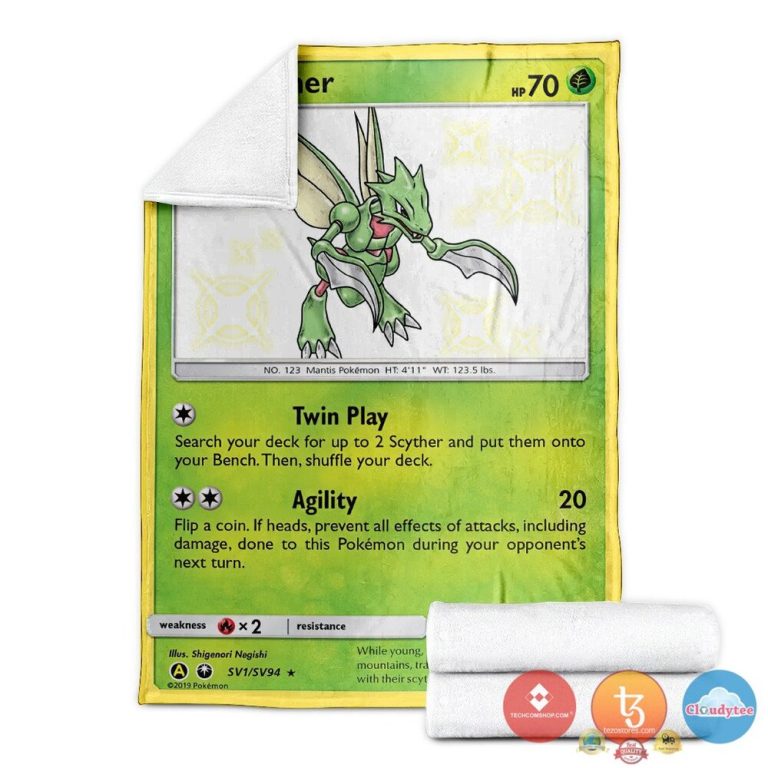 Pokemon-Scyther-Celestial-Storm-Blanket-2-1