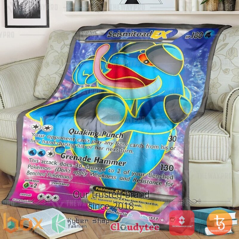 Pokemon Seismitoad Ex Blanket 3 Pokemon Seismitoad Ex Blanket 3