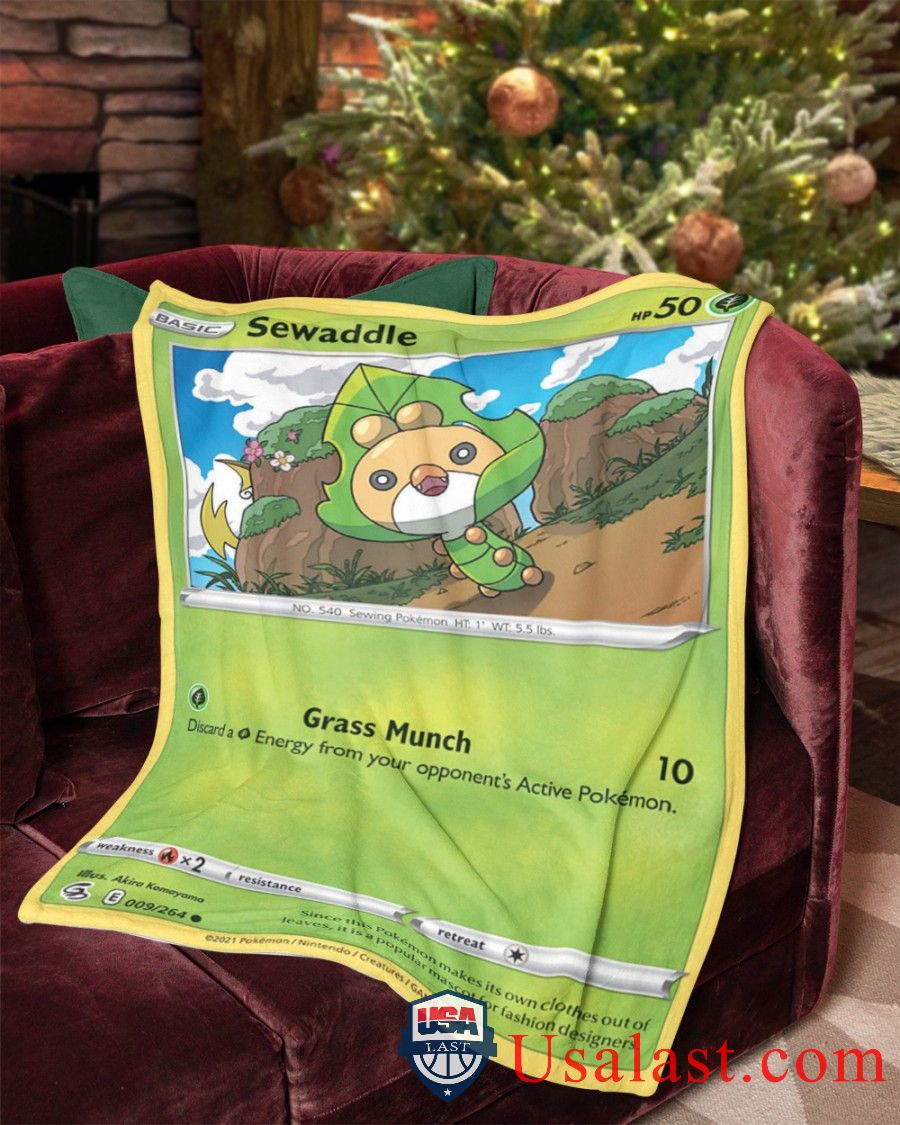 Pokemon-Sewaddle-Fusion-Strike-Blanket-1