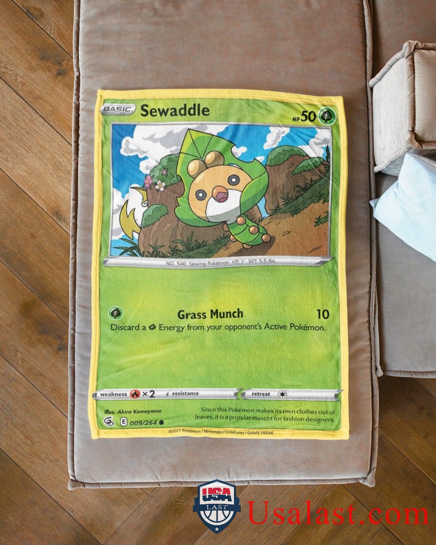 Pokemon-Sewaddle-Fusion-Strike-Blanket-2