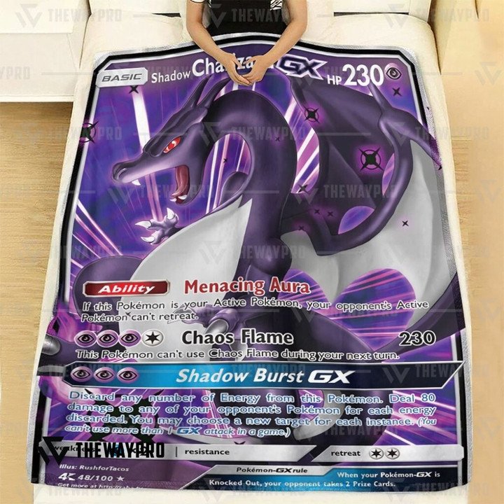 Pokemon-Shadow-Charizard-Bedding-Set-And-Quilt-Blanket-1