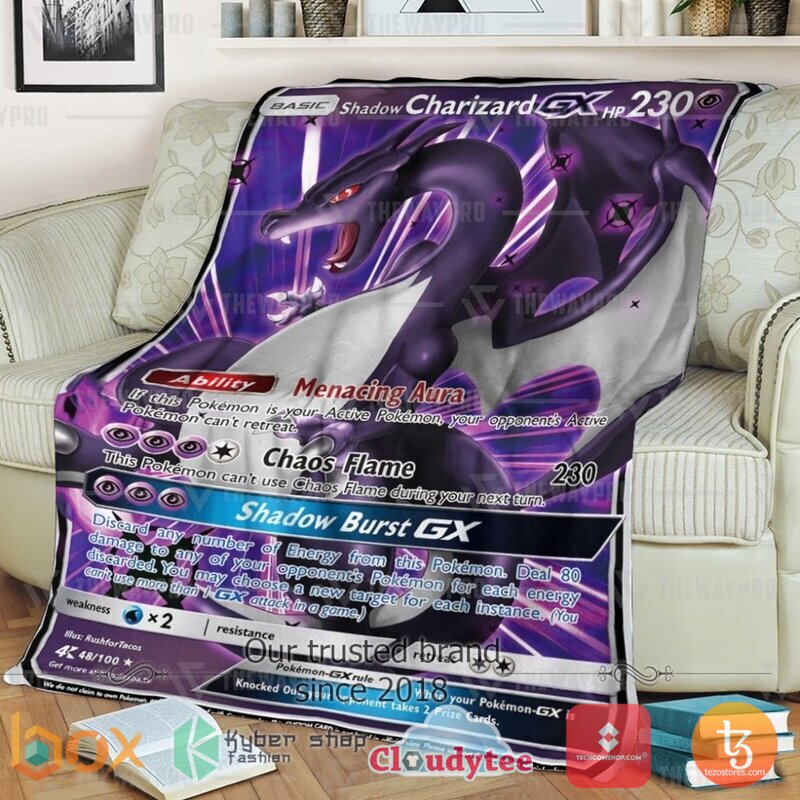 Pokemon Shadow Charizard Blanket 2 Pokemon Shadow Charizard Blanket 2