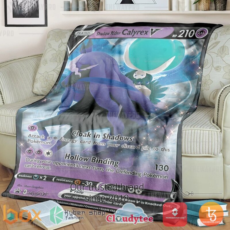 Pokemon Shadow Rider Calyrex V Blanket 2 Pokemon Shadow Rider Calyrex V Blanket 2