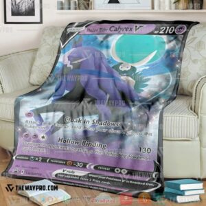 Pokemon Shadow Rider Calyrex V Soft Blanket