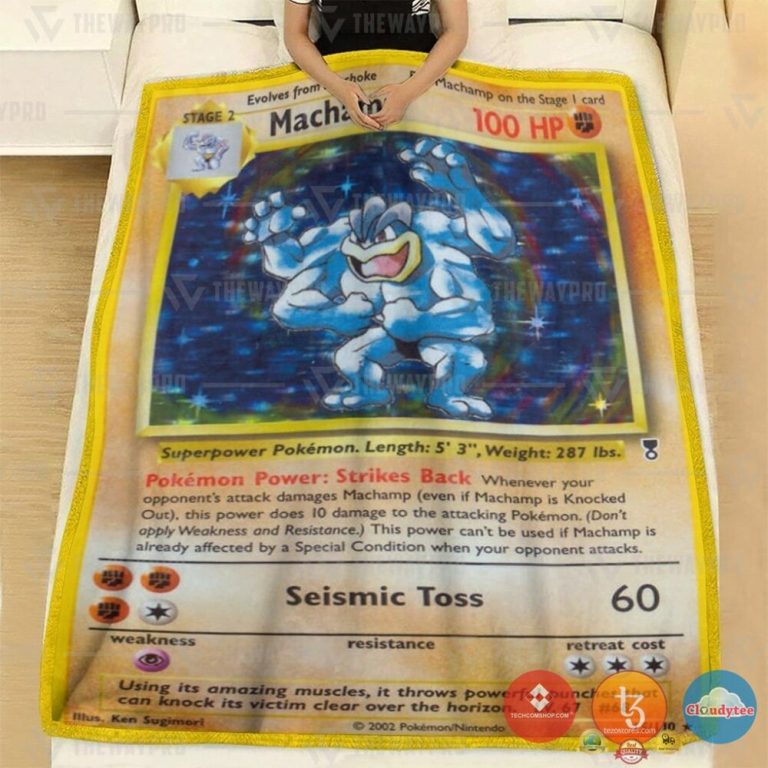Pokemon-Shadowless-Holographic-Machamp-Blanket-1-1