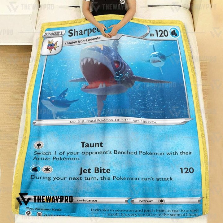 Pokemon-Sharpedo-Evolving-Skies-Bedding-Set-And-Quilt-Blanket-1