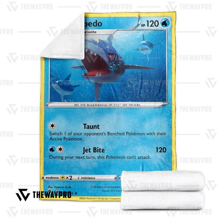Pokemon-Sharpedo-Evolving-Skies-Bedding-Set-And-Quilt-Blanket-2