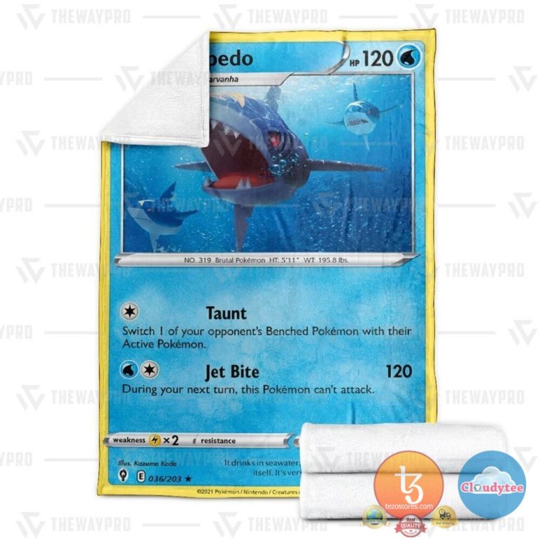 Pokemon-Sharpedo-Evolving-Skies-Blanket-2