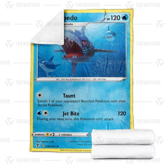 Pokemon-Sharpedo-Evolving-Skies-Soft-Blanket-3