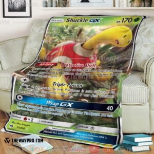 Pokemon Shuckle Gx Lost Thunder Soft Blanket