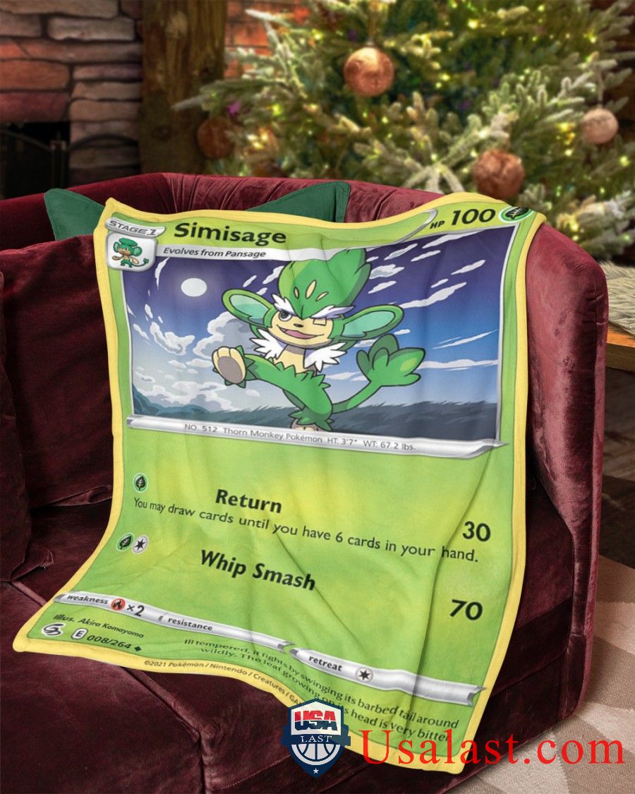Pokemon-Simisage-Single-Strike-Blanket-1