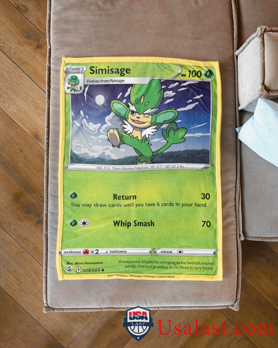 Pokemon-Simisage-Single-Strike-Blanket-2