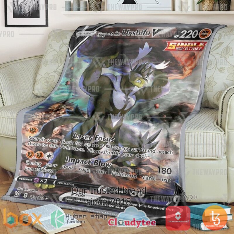 Pokemon Single Strike Urshifu V Battle Styles Blanket 2 Pokemon Single Strike Urshifu V Battle Styles Blanket 2