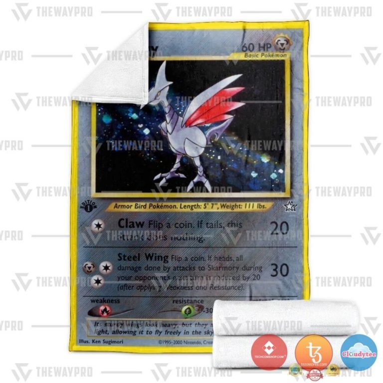 Pokemon-Skarmory-Neo-Genesis-Blanket-1