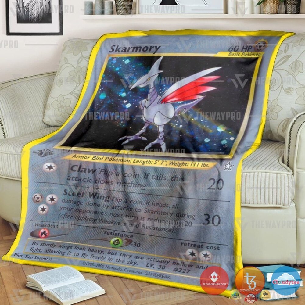 Pokemon Skarmory Neo Genesis Blanket Pokemon Skarmory Neo Genesis Blanket